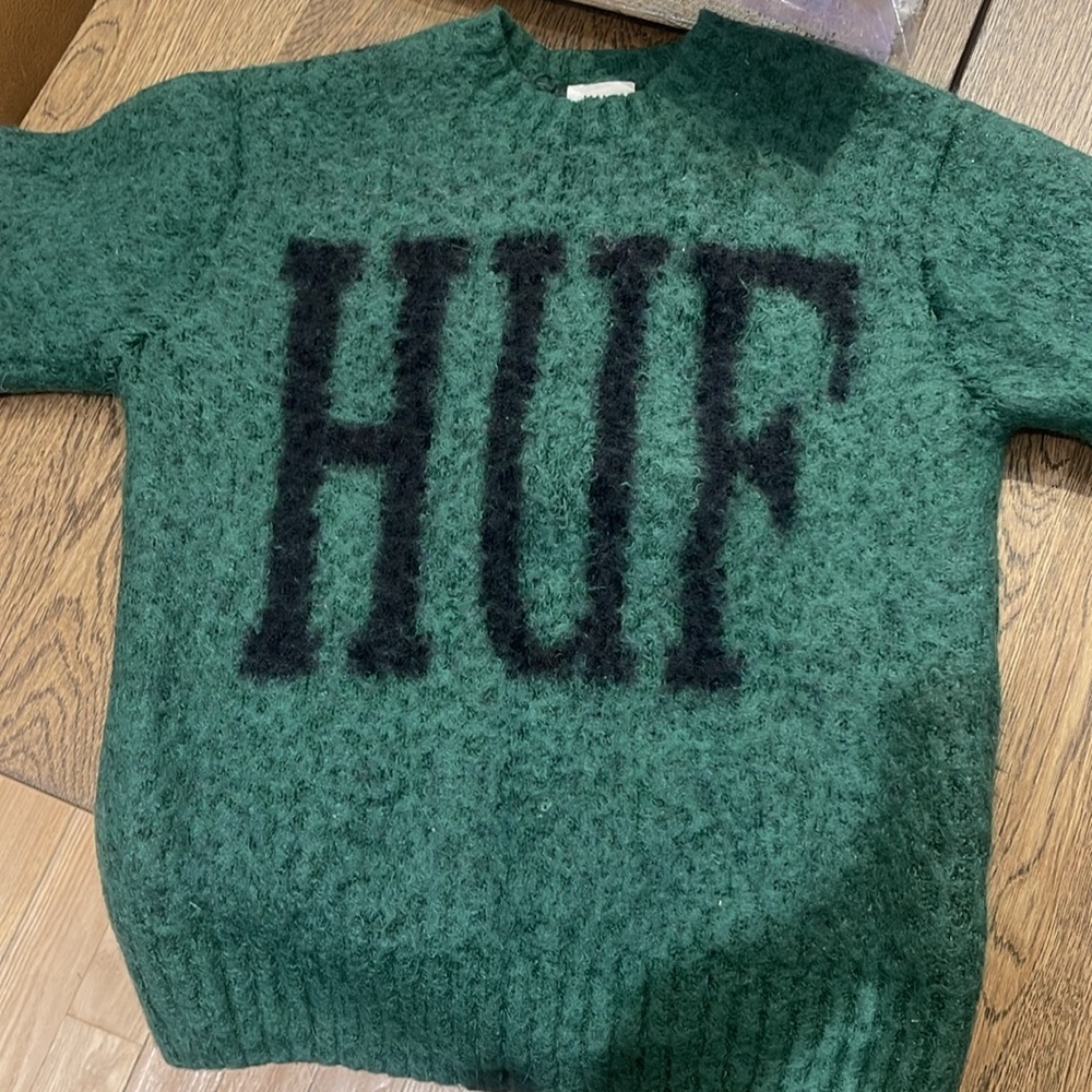 SOLD-HUF Green Sweater